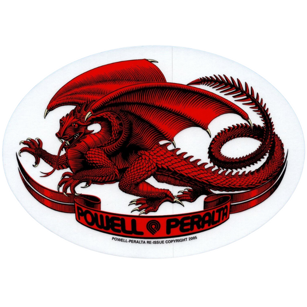 Adesivo Powell Peralta Dragon Oval Red