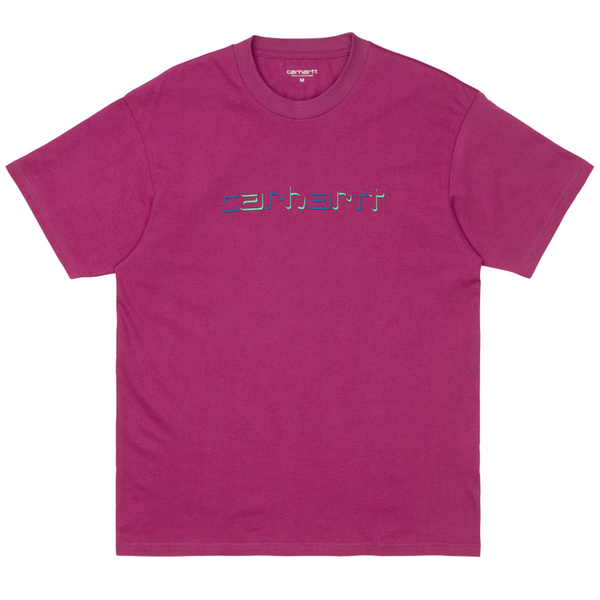 Camiseta Carhartt Wip Shadow Script Pink