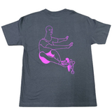 Camiseta Couch Wallride Screen Printed Graphic Grey