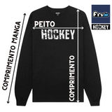 Camiseta Hockey Skateboard Rockers Manga Longa Black