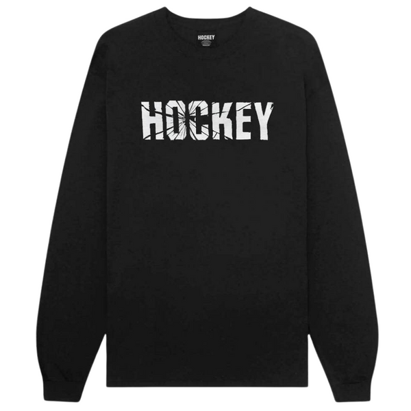 Camiseta Hockey Skateboard Shatter Manga Longa Black