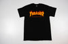 Camiseta Thrasher Flame Logo Preto Azul Marinho