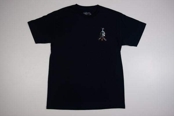 CAMISETA POWELL PERALTA SKULL & SWORD - AZUL MARINHO